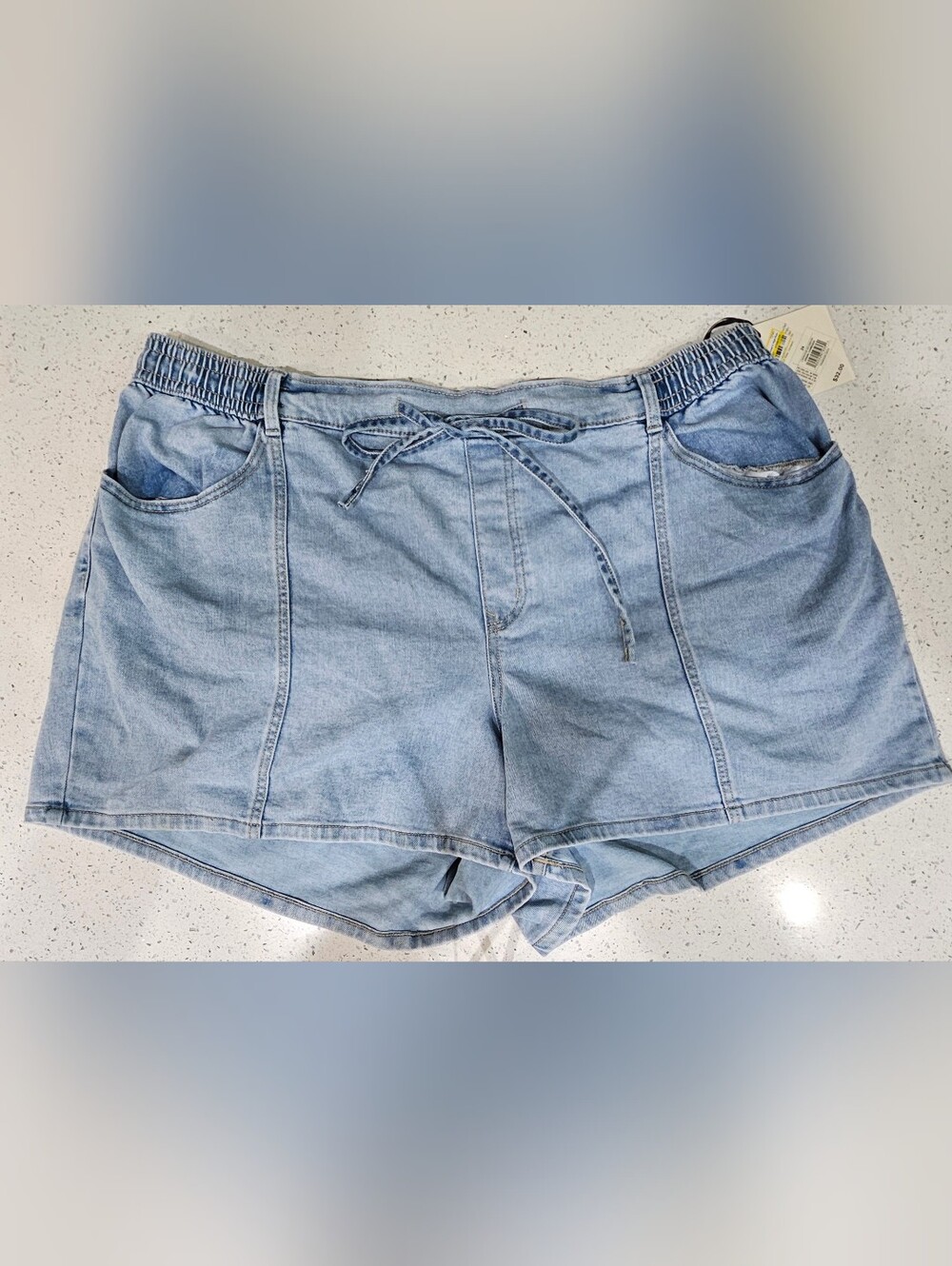 24 Women's- Ava & Viv- Denim Drawstring Shorts- NWT